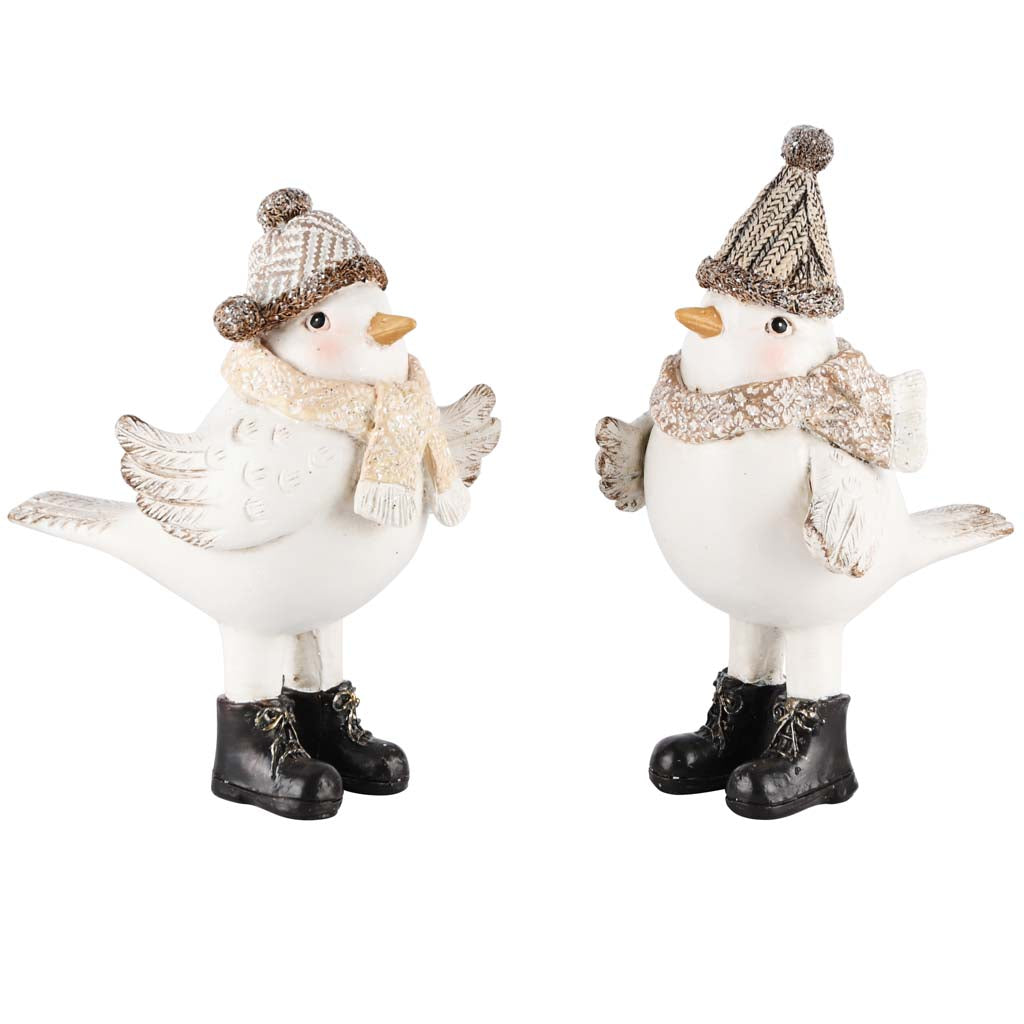 Set van twee wintervogeltjes