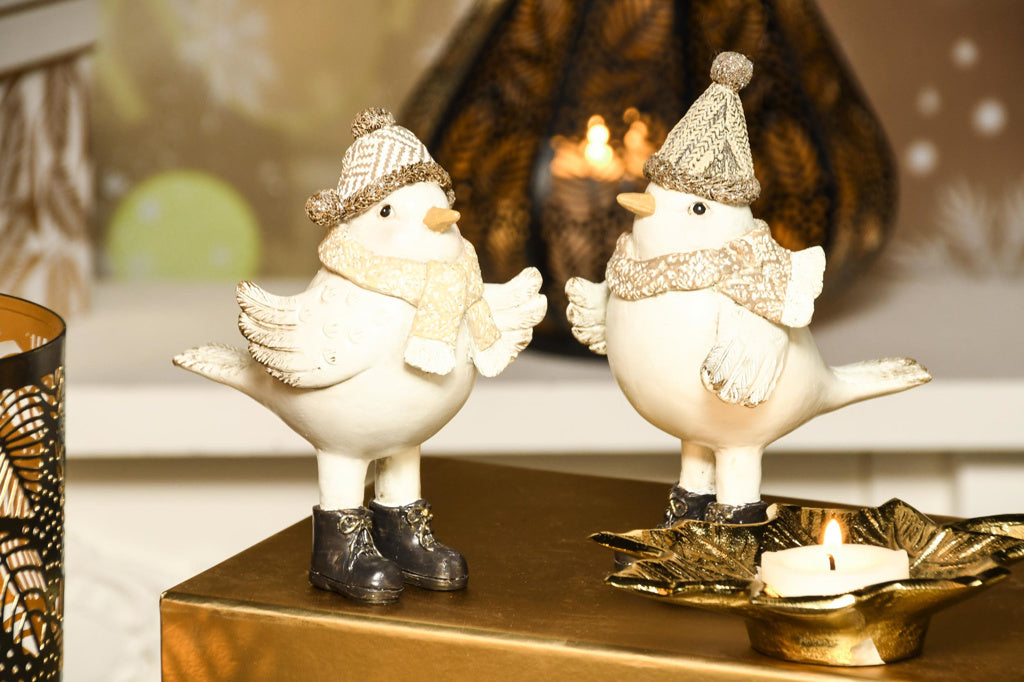 Set van twee wintervogeltjes