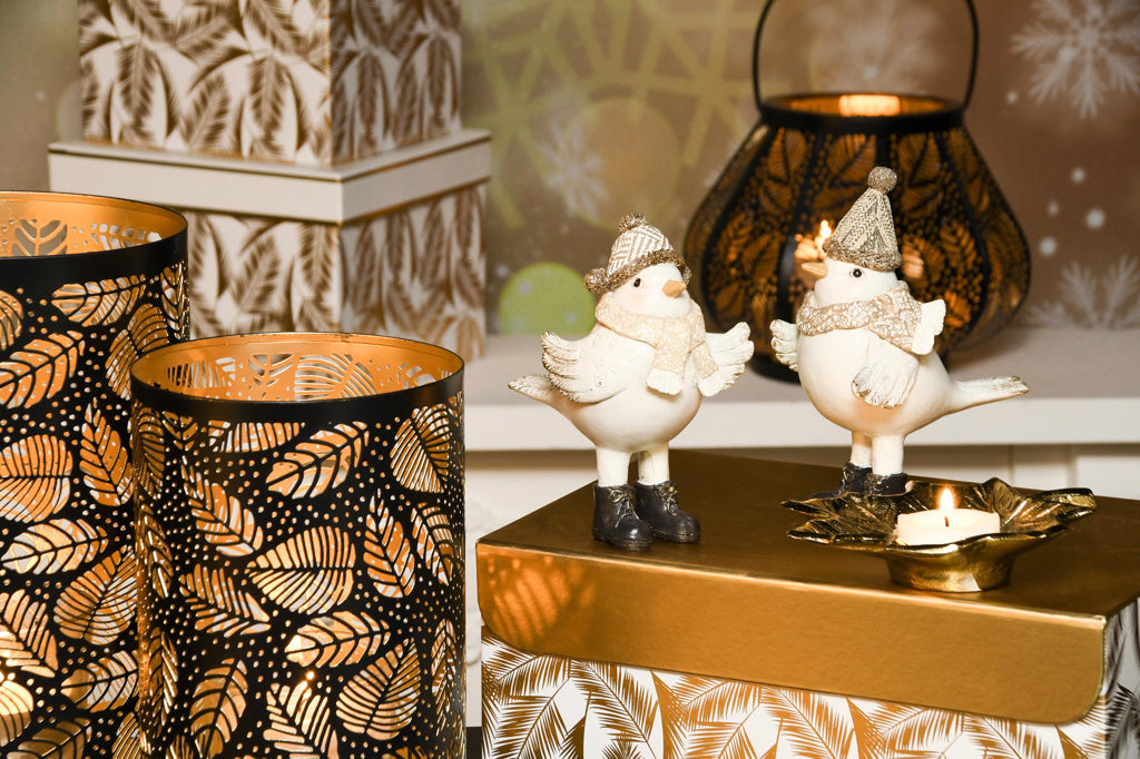 Set van twee wintervogeltjes