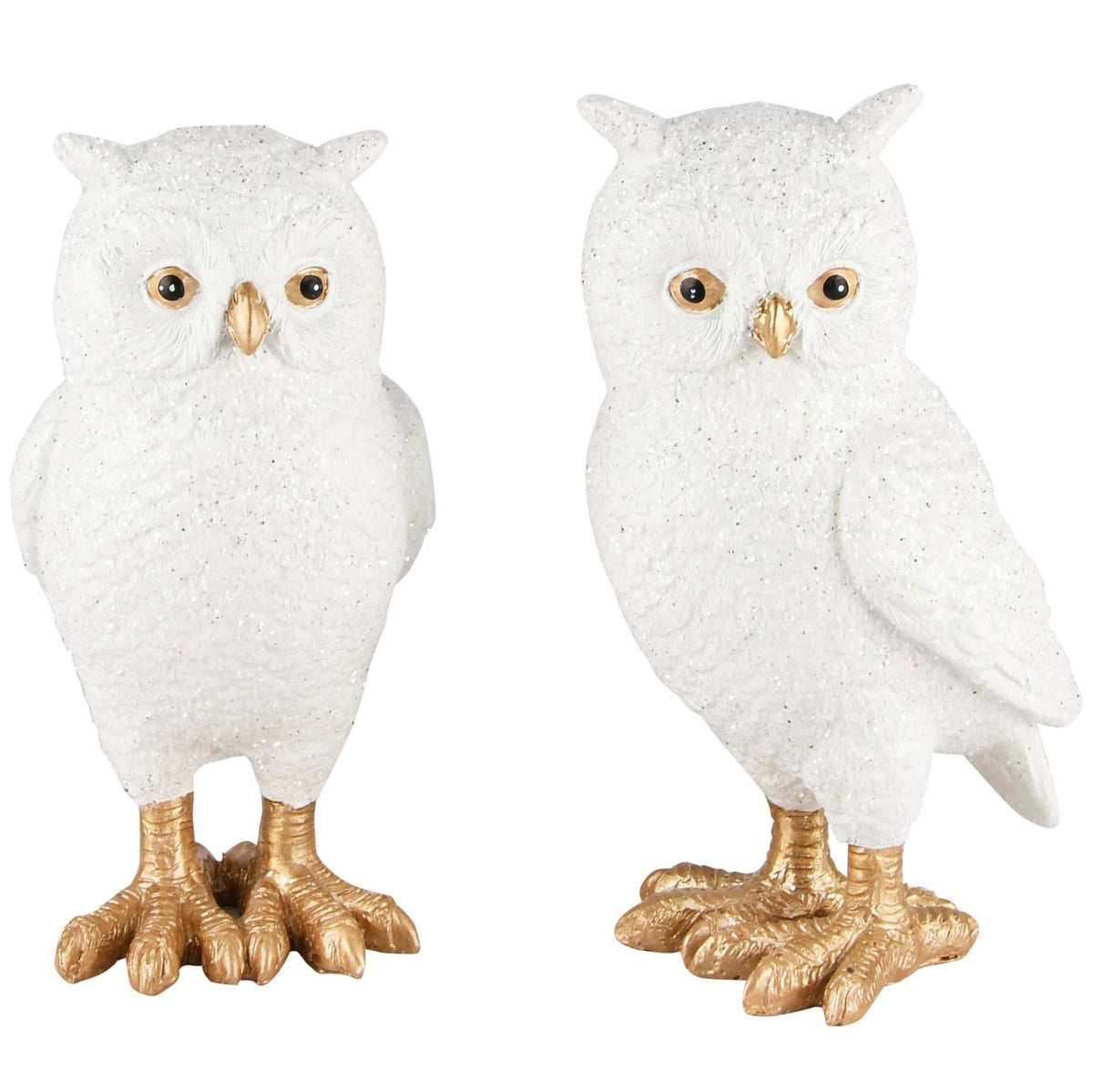 Set van twee sneeuwuilen