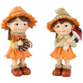 Set van twee herfstmeisjes
