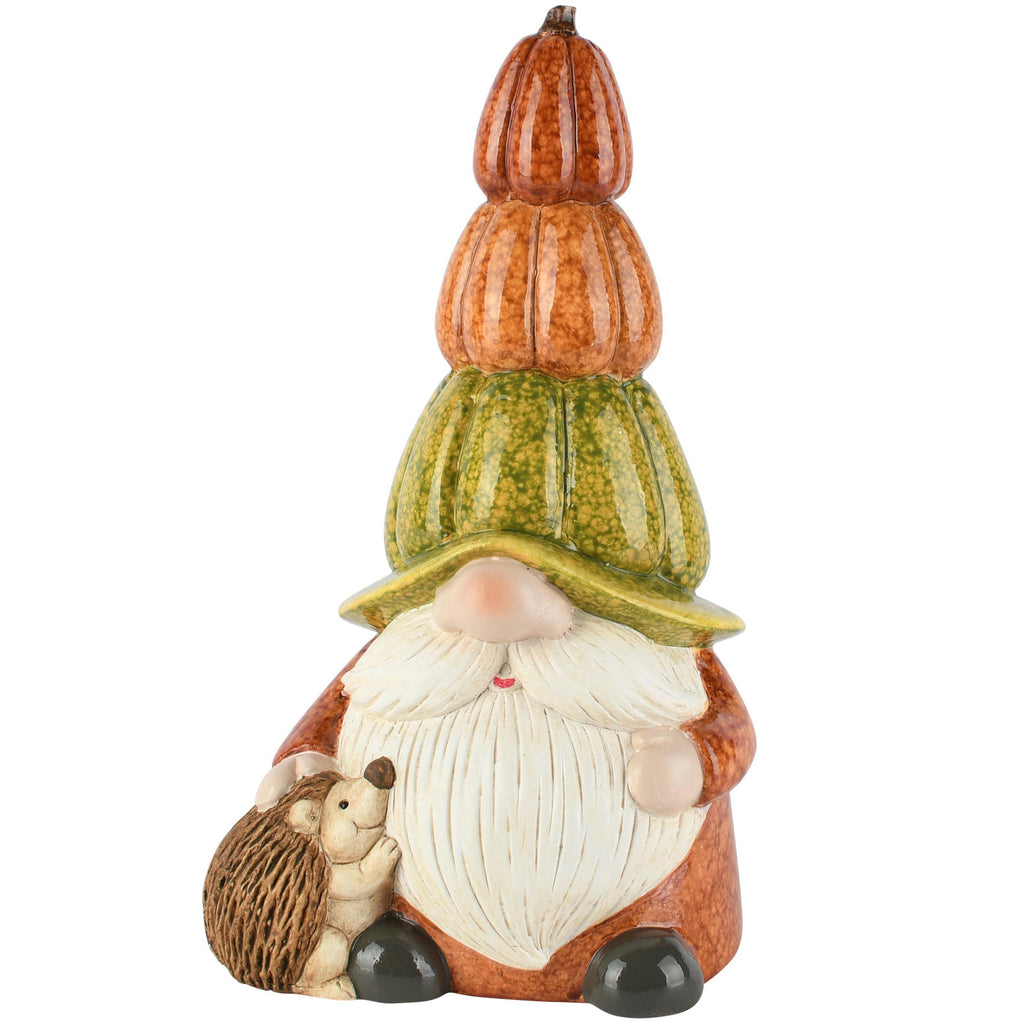 Herfstgnoom met egel