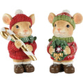 Set van twee kerstmuisjes